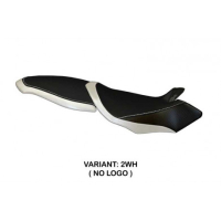 HOUSSE DE SELLE COMPATIBLE  MV AGUSTA BRUTALE 990R / 1078RR / 1090RR (07-15) MOD - Logo : AVEC LOGO, Couleur : BLANC, Type : STANDARD