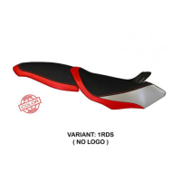 HOUSSE DE SELLE COMPATIBLE MV AGUSTA BRUTALE 990R / 1078RR / 1090RR (07-15) MODÈ - Logo : AVEC LOGO, Couleur : ARGENT ROUGE, Type : STANDARD 