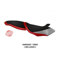 HOUSSE DE SELLE COMPATIBLE MV AGUSTA BRUTALE 750/910/989 (04-11) MODÈLE CESENATI - Logo : AVEC LOGO, Couleur : ARGENT ROUGE, Type : STANDARD 