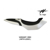HOUSSE DE SELLE COMPATIBLE  MV AGUSTA BRUTALE 675/800 (12-15) MODÈLE BIELLA 2 - Couleur : ROUGE, Type : STANDARD, Logo : AVEC LOGO