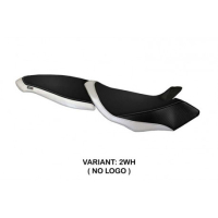 HOUSSE DE SELLE COMPATIBLE  MV AGUSTA BRUTALE 750/910/989 (04-11) MODÈLE CESENAT - Logo : AVEC LOGO, Couleur : BLANC, Type : STANDARD