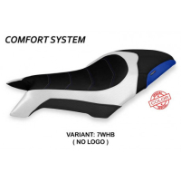 HOUSSE DE SELLE COMPATIBLE MV AGUSTA DRAGSTER 800 (19-22) MODÈLE DOBRICA SPECIAL - Type : CONFORT, Logo : AVEC LOGO, Couleur : ROUGE BLANC