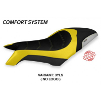 HOUSSE DE SELLE COMPATIBLE MV AGUSTA DRAGSTER 800 (19-22) MODÈLE DOBRICA SPECIAL - Type : CONFORT, Logo : AVEC LOGO, Couleur : BLANC ROUGE