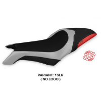 HOUSSE DE SELLE COMPATIBLE MV AGUSTA DRAGSTER 800 (19-22) MODÈLE LAPOVO SPECIAL - Logo : AVEC LOGO, Couleur : ARGENT ROUGE, Type : ULTRAGRIP