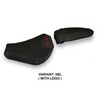 HOUSSE DE SELLE COMPATIBLE  MV AGUSTA F3 (12-22) MODÈLE TIRANA 1 - Logo : AVEC LOGO, Couleur : NOIR, Type : STANDARD 