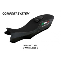 HOUSSE DE SELLE COMPATIBLE MV AGUSTA STRADALE 800 (15-17) MODÈLE LOEI - Logo : AVEC LOGO, Couleur : NOIR, Type : CONFORT 