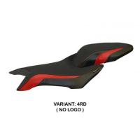 HOUSSE DE SELLE COMPATIBLE  MV AGUSTA BRUTALE 800 (16-22) MODÈLE ZURICH 1 - Logo : AVEC LOGO, Couleur : ROUGE, Type : STANDARD