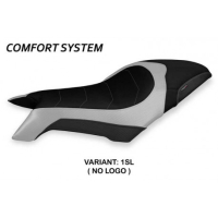 HOUSSE DE SELLE COMPATIBLE MV AGUSTA DRAGSTER 800 (19-22) MODÈLE DOBRICA 2 - Logo : AVEC LOGO, Couleur : NOIR, Type : CONFORT