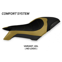 HOUSSE DE SELLE COMPATIBLE MV AGUSTA DRAGSTER 800 (19-22) MODÈLE DOBRICA 2 - Couleur : JAUNE, Type : CONFORT, Logo : AVEC LOGO