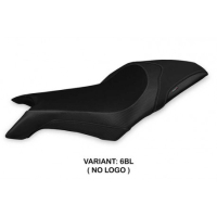 HOUSSE DE SELLE COMPATIBLE MV AGUSTA DRAGSTER 800 (19-22) MODÈLE LAPOVO 2 - Logo : AVEC LOGO, Couleur : NOIR, Type : STANDARD 