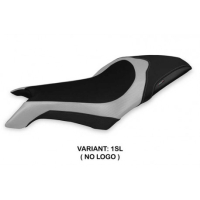 HOUSSE DE SELLE COMPATIBLE MV AGUSTA DRAGSTER 800 (19-22) MODÈLE LAPOVO 2 - Logo : AVEC LOGO, Couleur : NOIR, Type : STANDARD