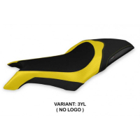 HOUSSE DE SELLE COMPATIBLE MV AGUSTA DRAGSTER 800 (19-22) MODÈLE LAPOVO 2 - Couleur : JAUNE, Type : STANDARD, Logo : AVEC LOGO