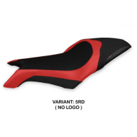HOUSSE DE SELLE COMPATIBLE MV AGUSTA DRAGSTER 800 (19-22) MODÈLE LAPOVO 2 - Logo : AVEC LOGO, Couleur : OR, Type : STANDARD
