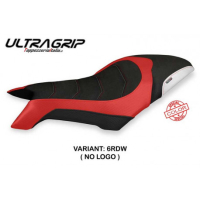 HOUSSE DE SELLE COMPATIBLE MV AGUSTA DRAGSTER 800 (19-22) MODÈLE SVALIAVA SPECIA - Logo : AVEC LOGO, Type : ULTRAGRIP, Couleur : ROUGE BLANC