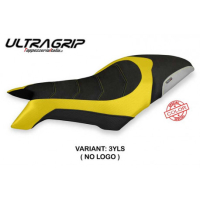 HOUSSE DE SELLE COMPATIBLE MV AGUSTA DRAGSTER 800 (19-22) MODÈLE SVALIAVA SPECIA - Logo : AVEC LOGO, Couleur : JAUNE ARGENT, Type : ULTRAGRIP