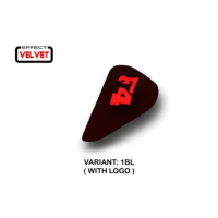 HOUSSE DE SELLE PASSAGER POUR MV AGUSTA F4 (99-09) MODÈLE ETTORE VELVET - Logo : AVEC LOGO, Couleur : NOIR, Type : STANDARD 