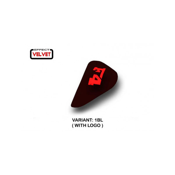 HOUSSE DE SELLE PASSAGER POUR MV AGUSTA F4 (99-09) MODÈLE ETTORE VELVET - Logo : AVEC LOGO, Couleur : ROUGE, Type : STANDARD