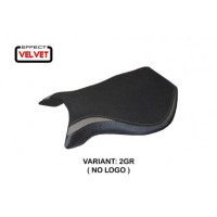 HOUSSE DE SELLE COMPATIBLE MV AGUSTA F4 (99-09) MODÈLE LAILA VELVET - Logo : AVEC LOGO, Couleur : NOIR, Type : STANDARD