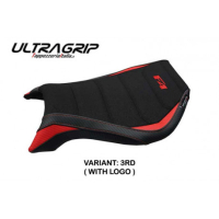 HOUSSE DE SELLE COMPATIBLE  MV AGUSTA F4 (99-09) - MODÈLE YUZA - Logo : AVEC LOGO, Couleur : ROUGE, Type : ULTRAGRIP 