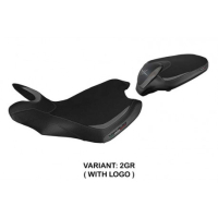 HOUSSE DE SELLE COMPATIBLE MV AGUSTA TURISMO VELOCE (14-20) MODÈLE SAHARA - Logo : AVEC LOGO, Couleur : NOIR, Type : CONFORT