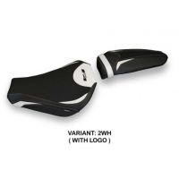 HOUSSE DE SELLE COMPATIBLE MV AGUSTA F4 (10-20) MODÈLE GRAY 1 - Logo : AVEC LOGO, Couleur : BLANC, Type : STANDARD