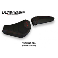 HOUSSE DE SELLE COMPATIBLE MV AGUSTA F4 (10-20) MODÈLE SATURNIA 1 - Couleur : BLANC, Logo : AVEC LOGO, Type : ULTRAGRIP