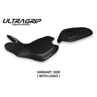 HOUSSE DE SELLE COMPATIBLE  MV AGUSTA TURISMO VELOCE (21-22) MODÈLE ZUATA - Logo : AVEC LOGO, Couleur : ROUGE, Type : ULTRAGRIP