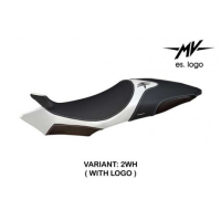 HOUSSE DE SELLE COMPATIBLE  MV AGUSTA BRUTALE 920/1090 / 1090R (09-15) MODÈLE TE - Logo : AVEC LOGO, Couleur : ROUGE, Type : STANDARD