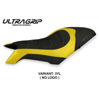 HOUSSE DE SELLE COMPATIBLE MV AGUSTA DRAGSTER 800 (19-22) MODÈLE SVALIAVA 2 - Couleur : JAUNE, Logo : AVEC LOGO, Type : ULTRAGRIP
