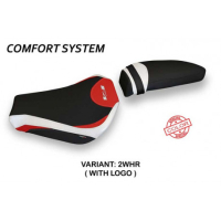 HOUSSE DE SELLE COMPATIBLE MV AGUSTA F4 (10-20) MODÈLE AVEZZANO SPECIAL COLOR - Type : CONFORT, Logo : AVEC LOGO, Couleur : ROUGE BLANC