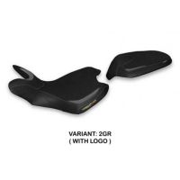 HOUSSE DE SELLE COMPATIBLE  MV AGUSTA TURISMO VELOCE (21-22) MODÈLE BALTI - Logo : AVEC LOGO, Couleur : BLANC, Type : STANDARD