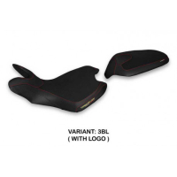 HOUSSE DE SELLE COMPATIBLE  MV AGUSTA TURISMO VELOCE (21-22) MODÈLE BALTI - Couleur : ROUGE, Type : STANDARD, Logo : AVEC LOGO 
