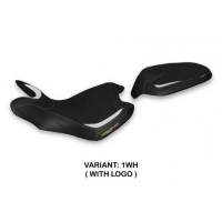 HOUSSE DE SELLE COMPATIBLE  MV AGUSTA TURISMO VELOCE (21-22) MODÈLE BALTI - Logo : AVEC LOGO, Couleur : ROUGE, Type : STANDARD