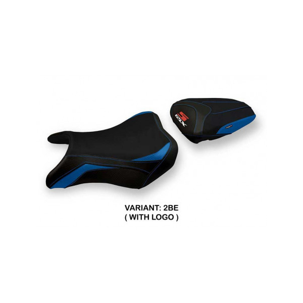 HOUSSE DE SELLE COMPATIBLE SUZUKI GSX S 750 (17-21) MODÈLE DERBY 3 - Logo : AVEC LOGO, Couleur : NOIR, Type : STANDARD