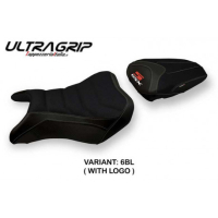 HOUSSE DE SELLE COMPATIBLE SUZUKI GSX S 750 (17-21) MODÈLE KYOTO 2 - Couleur : BLANC, Logo : AVEC LOGO, Type : ULTRAGRIP