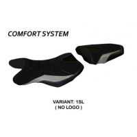 HOUSSE DE SELLE COMPATIBLE SUZUKI GSR 750 (10-17) MODÈLE SIENA 2 - Couleur : BLANC, Type : STANDARD, Logo : AVEC LOGO
