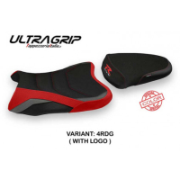 HOUSSE DE SELLE COMPATIBLE SUZUKI GSX R 1000 (07-08) MODÈLE GINOSTRA SPECIAL COL - Logo : AVEC LOGO, Couleur : ROUGE GRIS, Type : ULTRAGRIP