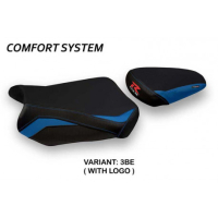 HOUSSE DE SELLE COMPATIBLE SUZUKI GSX R 600/750 (11-20) MODÈLE TÉHÉRAN - Type : CONFORT, Logo : AVEC LOGO, Couleur : ARGENT 