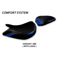 HOUSSE DE SELLE COMPATIBLE SUZUKI GSX S 1000 (15-20) MODÈLE PAHIA - Couleur : BLEU, Type : CONFORT, Logo : AVEC LOGO 