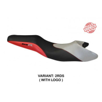 HOUSSE DE SELLE COMPATIBLE SUZUKI GSR 600 (06-11) MODÈLE MAURO SPECIAL COLOR - Type : STANDARD, Logo : AVEC LOGO, Couleur : ROUGE ARGENT