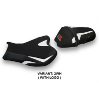 HOUSSE DE SELLE COMPATIBLE SUZUKI GSX R 1000 (09-16) MODÈLE CEVIO - Type : STANDARD, Logo : AVEC LOGO, Couleur : ARGENT