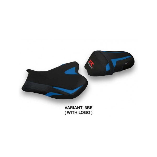 HOUSSE DE SELLE COMPATIBLE SUZUKI GSX R 1000 (09-16) MODÈLE CEVIO - Logo : AVEC LOGO, Couleur : NOIR, Type : STANDARD