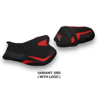 HOUSSE DE SELLE COMPATIBLE SUZUKI GSX R 1000 (09-16) MODÈLE CEVIO - Couleur : NOIR, Type : STANDARD, Logo : AVEC LOGO