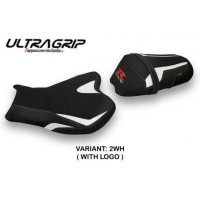 HOUSSE DE SELLE COMPATIBLE SUZUKI GSX R 1000 (09-16) MODÈLE DALIAN 1 - Logo : AVEC LOGO, Couleur : NOIR, Type : ULTRAGRIP