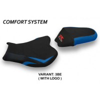 HOUSSE DE SELLE COMPATIBLE SUZUKI GSX R 1000 (09-16) MODÈLE ITRI 2 - Couleur : BLEU, Type : CONFORT, Logo : AVEC LOGO