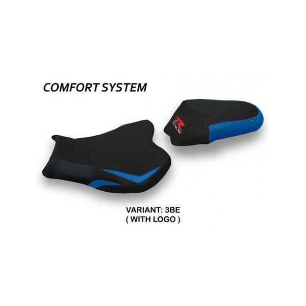 HOUSSE DE SELLE COMPATIBLE SUZUKI GSX R 1000 (09-16) MODÈLE ITRI 2 - Couleur : ROUGE, Type : CONFORT, Logo : AVEC LOGO