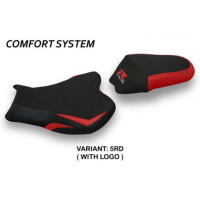 HOUSSE DE SELLE COMPATIBLE SUZUKI GSX R 1000 (09-16) MODÈLE ITRI 2 - Couleur : ROUGE, Type : CONFORT, Logo : AVEC LOGO