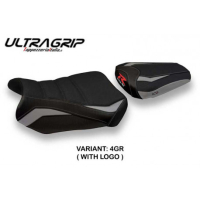 HOUSSE DE SELLE COMPATIBLE SUZUKI GSX R 600/750 (11-20) MODÈLE TEFÈ 2 - Logo : AVEC LOGO, Couleur : GRIS GRIS, Type : ULTRAGRIP