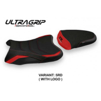 HOUSSE DE SELLE COMPATIBLE SUZUKI GSX R 1000 (07-08) MODÈLE GINOSTRA 1 - Couleur : BLEU, Logo : AVEC LOGO, Type : ULTRAGRIP