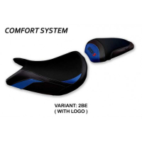 HOUSSE DE SELLE COMPATIBLE SUZUKI GSX S 1000 F (15-20) MODÈLE FOXTON - Logo : AVEC LOGO, Couleur : NOIR, Type : CONFORT 
